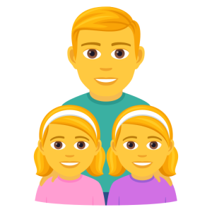 Joypixels 👨‍👧‍👧 Family: Man & Girl & Girl