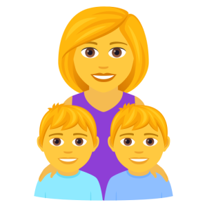 Joypixels 👩‍👦‍👦 Family: Woman & Boy & Boy