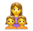 Openmoji👩‍👧‍👧 Family: Woman & Girl & Girl