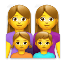Joypixels 👩‍👩‍👧‍👦 Family: Woman & Woman & Girl & Boy