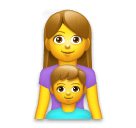 Openmoji👩‍👦 Famille : Femme et Garçon