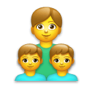 Openmoji👨‍👦‍👦 Family: Man & Boy & Boy