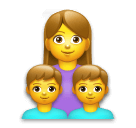 Openmoji👩‍👦‍👦 Family: Woman & Boy & Boy