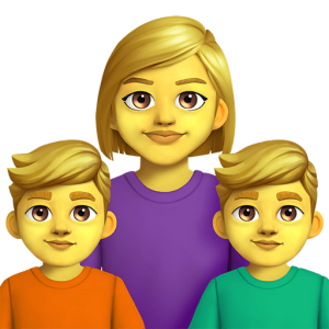 Emojidex 👩‍👦‍👦 Family: Woman & Boy & Boy