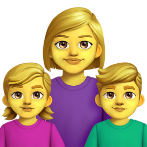 Emojidex 👩‍👧‍👦 Family: Woman & Girl & Boy