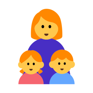 Messenger👩‍👧‍👦 Family: Woman & Girl & Boy