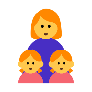 Messenger👩‍👧‍👧 Family: Woman & Girl & Girl