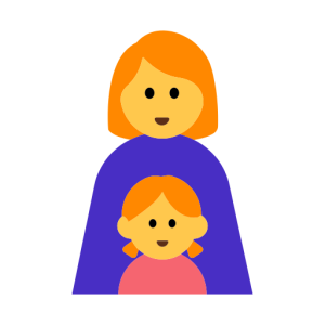 Messenger👩‍👧 Famiglia: Donna e Ragazza