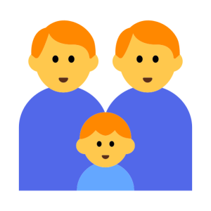 Emojidex 👨‍👨‍👦 Family: Man & Man & Boy