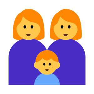 Emojidex 👩‍👩‍👧 Family: Woman & Woman & Girl