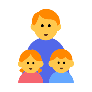 Messenger👨‍👧‍👦 Family: Man & Girl & Boy