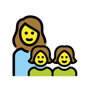 LG👩‍👧‍👧 Family: Woman & Girl & Girl