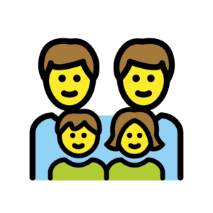 Messenger👨‍👨‍👧‍👦 Family: Man & Man & Girl & Boy