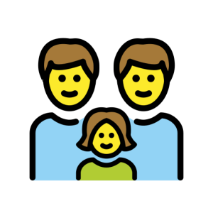 Messenger👨‍👨‍👧 Family: Man & Man & Girl