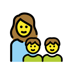 LG👩‍👦‍👦 Family: Woman & Boy & Boy