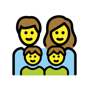 Emojidex 👨‍👩‍👦‍👦 Family: Man & Woman & Boy & Boy