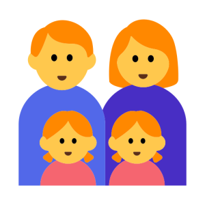 Openmoji👨‍👩‍👧‍👧 Family: Man & Woman & Girl & Girl