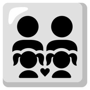 Google 👨‍👨‍👧‍👧 Family: Man & Man & Girl & Girl