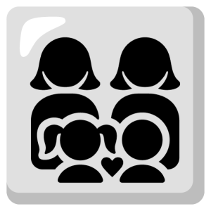 Apple 👩‍👩‍👧‍👦 Family: Woman & Woman & Girl & Boy
