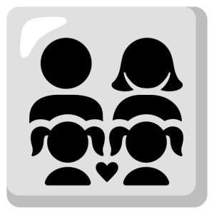 Google 👨‍👩‍👧‍👧 Family: Man & Woman & Girl & Girl
