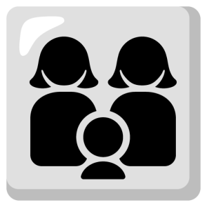 Google 👩‍👩‍👧 Family: Woman & Woman & Girl