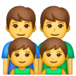 Samsung 👨‍👨‍👦‍👦 Family: Man & Man & Boy & Boy