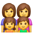 Google 👩‍👩‍👧‍👦 Family: Woman & Woman & Girl & Boy