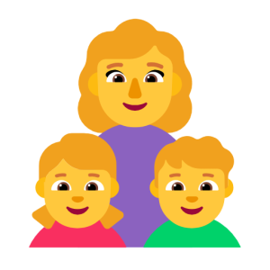 Microsoft 👩‍👧‍👦 Family: Woman & Girl & Boy