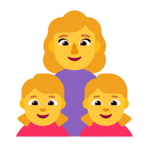 Microsoft 👩‍👧‍👧 Family: Woman & Girl & Girl