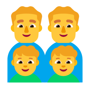 Microsoft 👨‍👨‍👦‍👦 Family: Man & Man & Boy & Boy