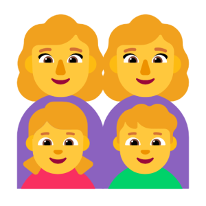 Samsung 👩‍👩‍👧‍👦 Family: Woman & Woman & Girl & Boy