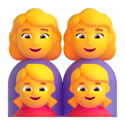 Microsoft 👩‍👩‍👧‍👧 Family: Woman & Woman & Girl & Girl