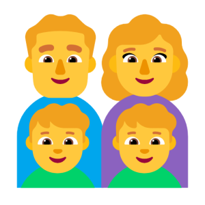 Microsoft 👨‍👩‍👦‍👦 Family: Man & Woman & Boy & Boy