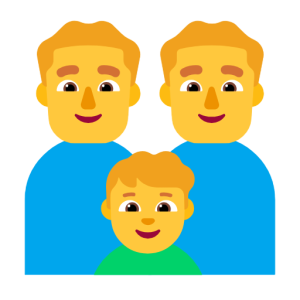 Microsoft 👨‍👨‍👦 Family: Man & Man & Boy