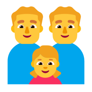 Microsoft 👨‍👨‍👧 Family: Man & Man & Girl