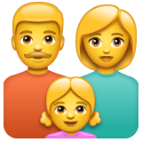 Whatsapp 👨‍👩‍👧 Family: Man & Woman & Girl