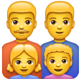 Whatsapp 👨‍👨‍👧‍👦 Family: Man & Man & Girl & Boy