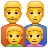Whatsapp 👨‍👨‍👦‍👦 Family: Man & Man & Boy & Boy