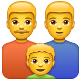 Whatsapp 👨‍👨‍👦 Family: Man & Man & Boy