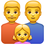 Whatsapp 👨‍👨‍👧 Family: Man & Man & Girl