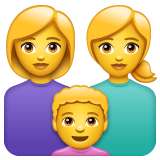 Whatsapp 👩‍👩‍👧 Family: Woman & Woman & Girl