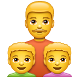 Whatsapp 👨‍👦‍👦 Family: Man & Boy & Boy