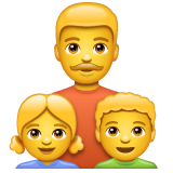 Whatsapp 👨‍👧‍👦 Family: Man & Girl & Boy