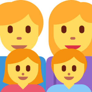 Facebook 👨‍👩‍👧‍👦 Family: Man & Woman & Girl & Boy