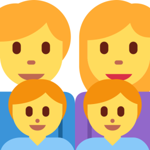 Twitter 👨‍👩‍👦‍👦 Family: Man & Woman & Boy & Boy