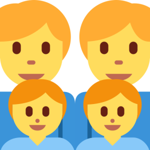 Facebook 👨‍👨‍👦‍👦 Family: Man & Man & Boy & Boy