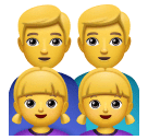 Facebook 👨‍👨‍👧‍👧 Family: Man & Man & Girl & Girl