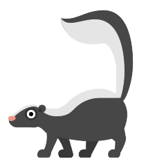 Openmoji🦨 Skunk