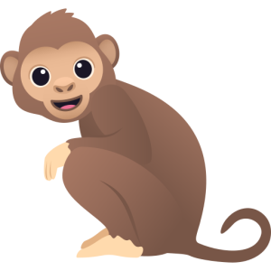 Joypixels 🐒 Um macaco