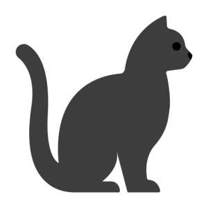Openmoji🐈‍⬛ Black Cat